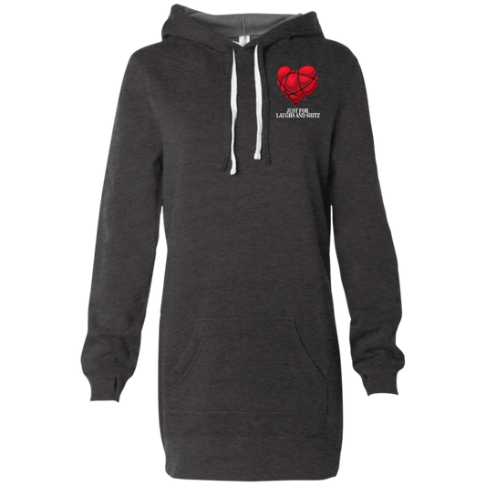 "MY BLOODY HEART" Women's Hooded Pullover Dress