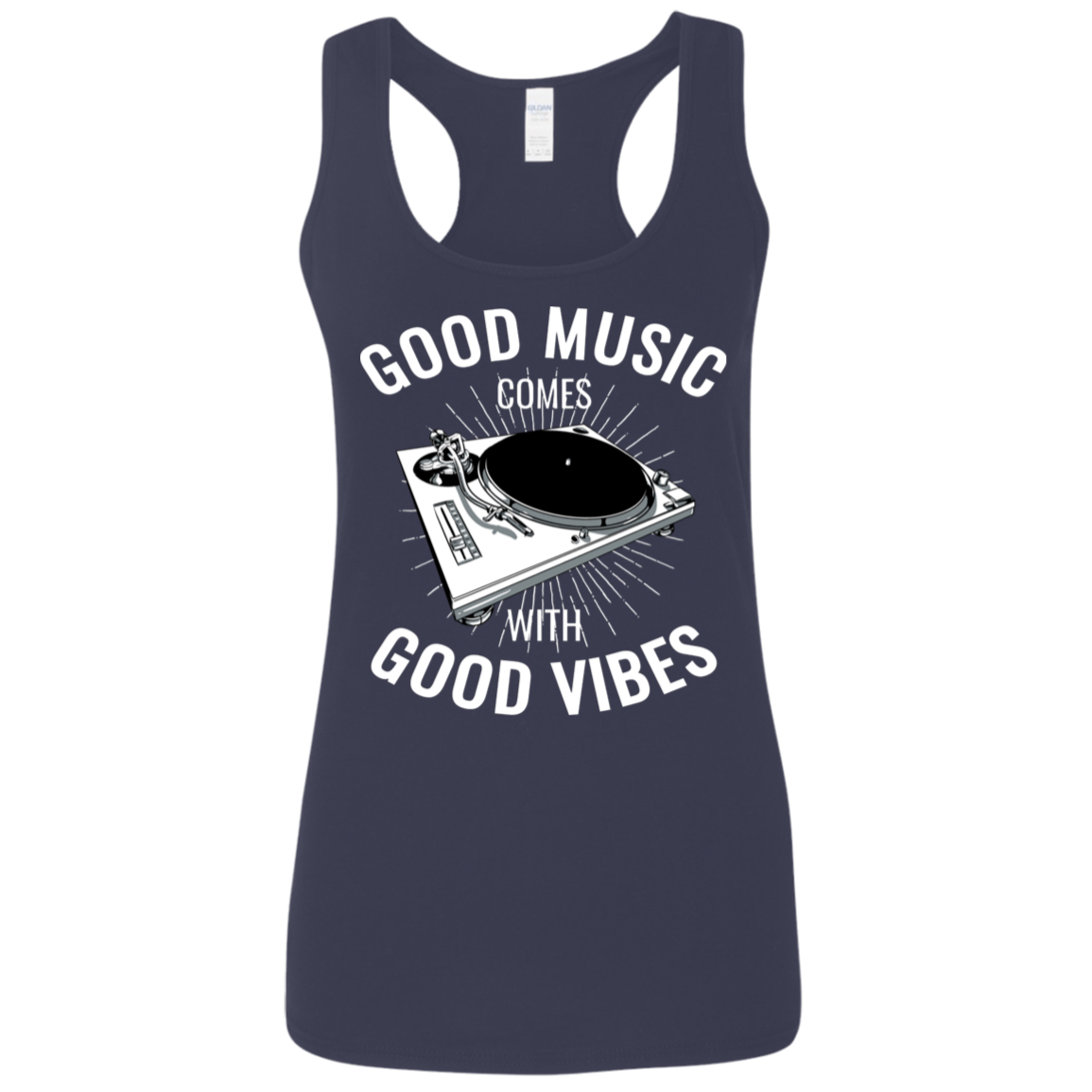 "GOOD VIBES" Ladies' Softstyle Racerback Tank