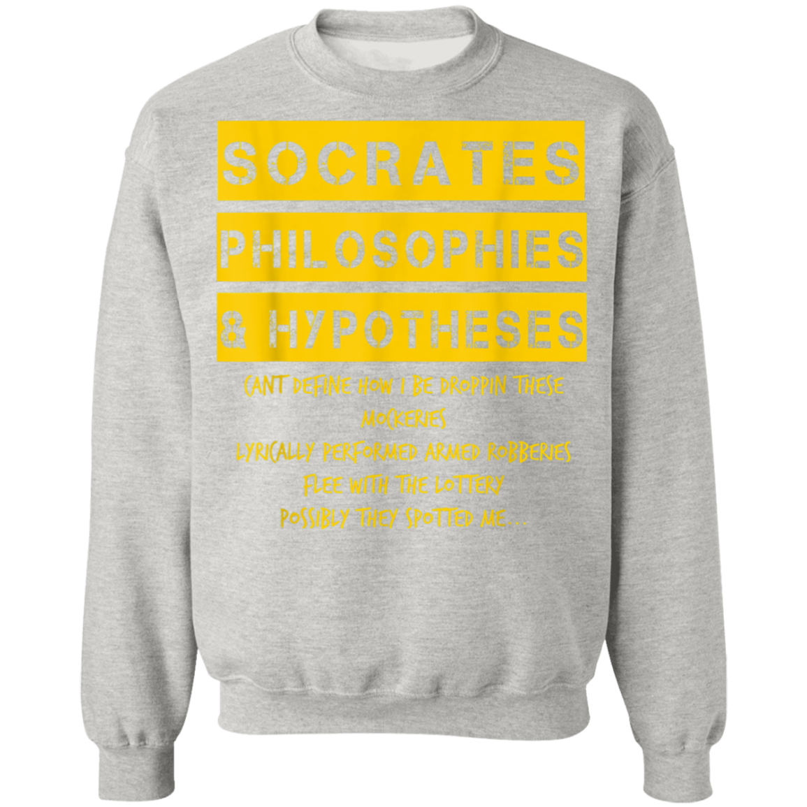 "SOCRATES" Crewneck Pullover Sweatshirt