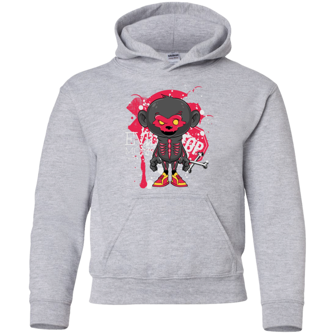 "EVIL MONKEY" Youth Pullover Hoodie