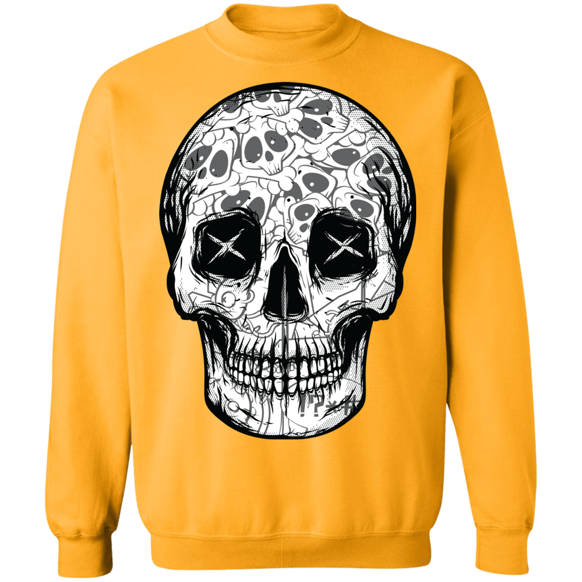 "SKULL HEADS" Crewneck Pullover Sweatshirt  8 oz.