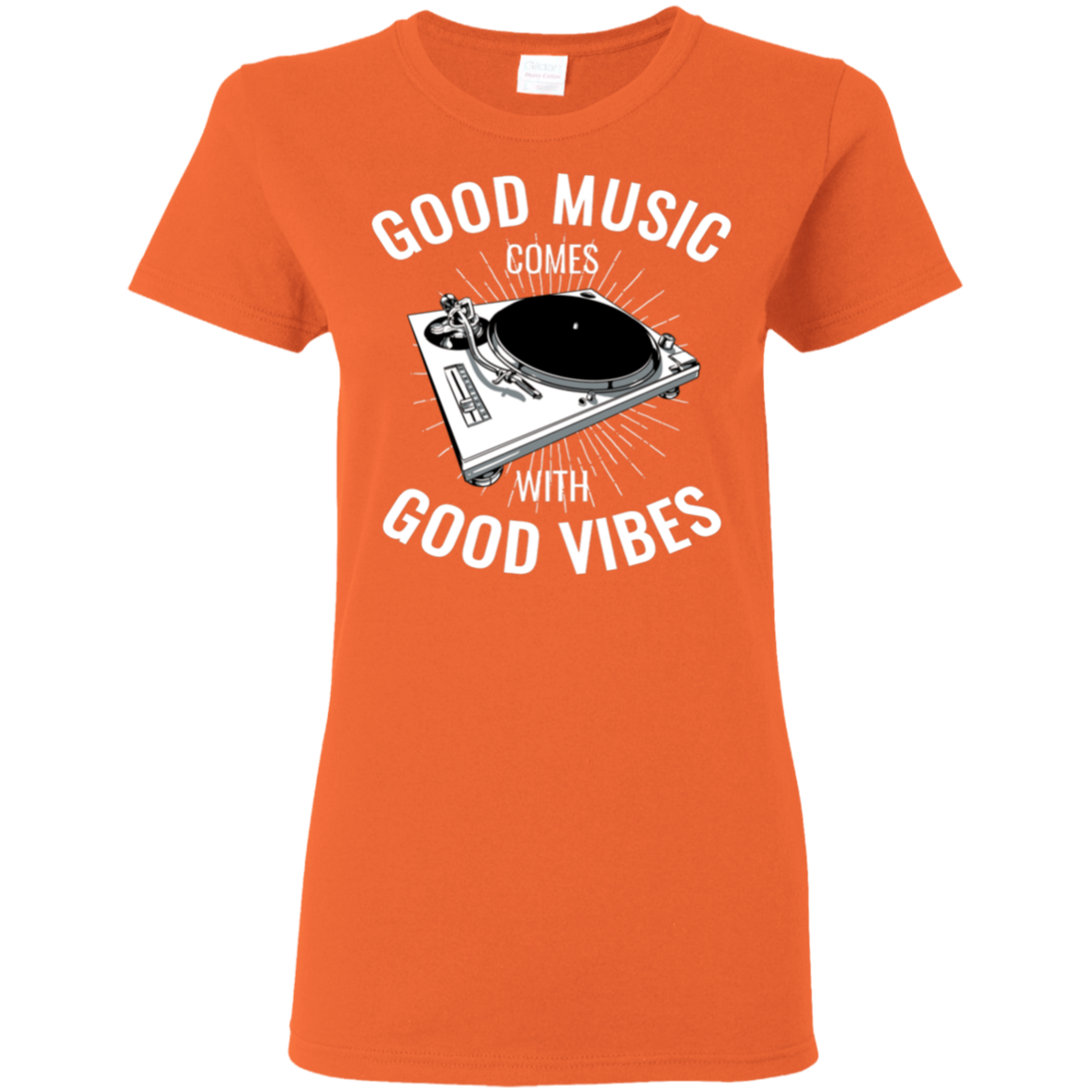 "GOOD VIBES" Ladies' 5.3 oz. T-Shirt