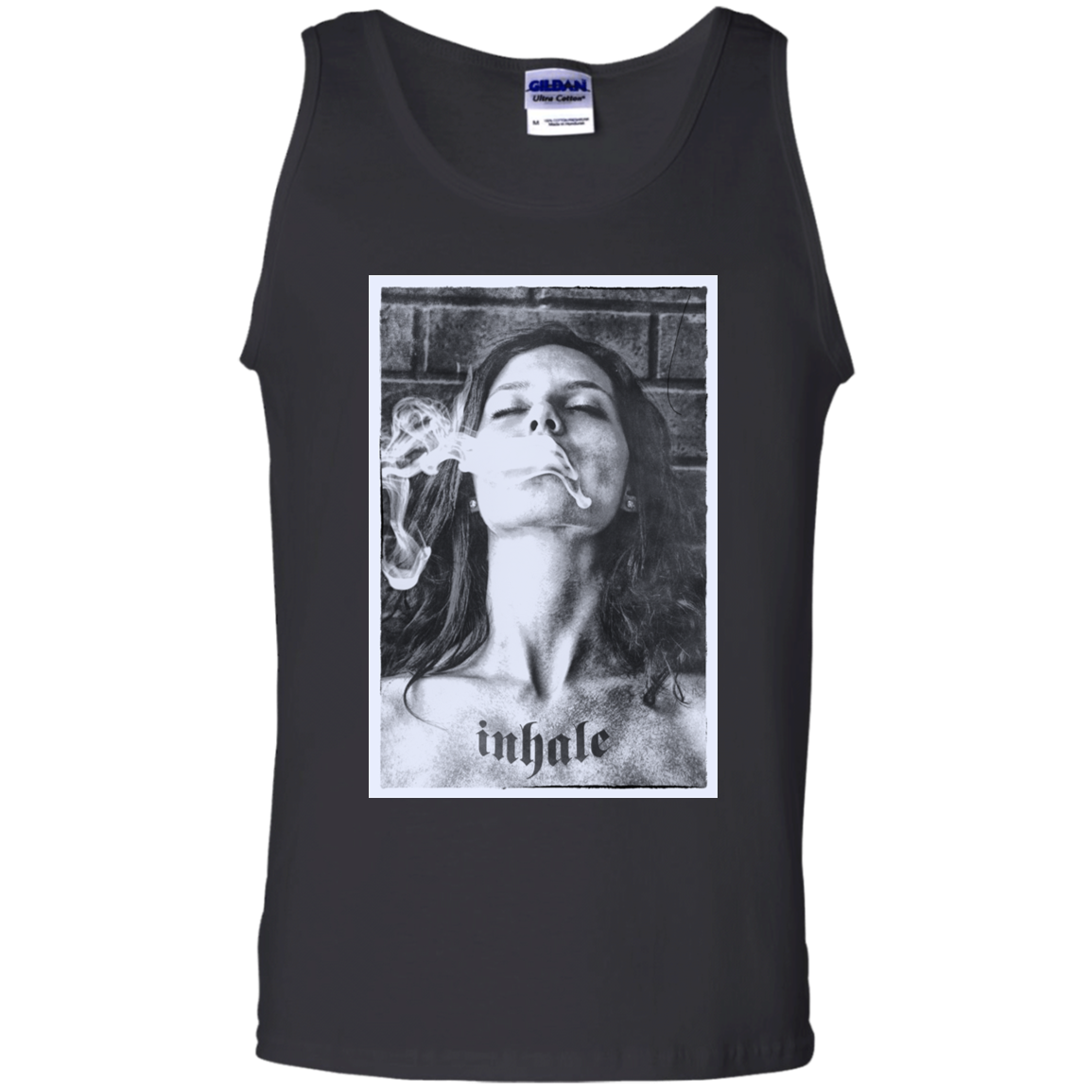 "INHALE" 100% Cotton Tank Top