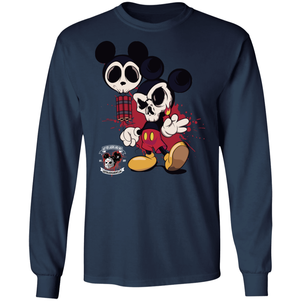 "MICKEY GO BOOM" LS Ultra Cotton T-Shirt