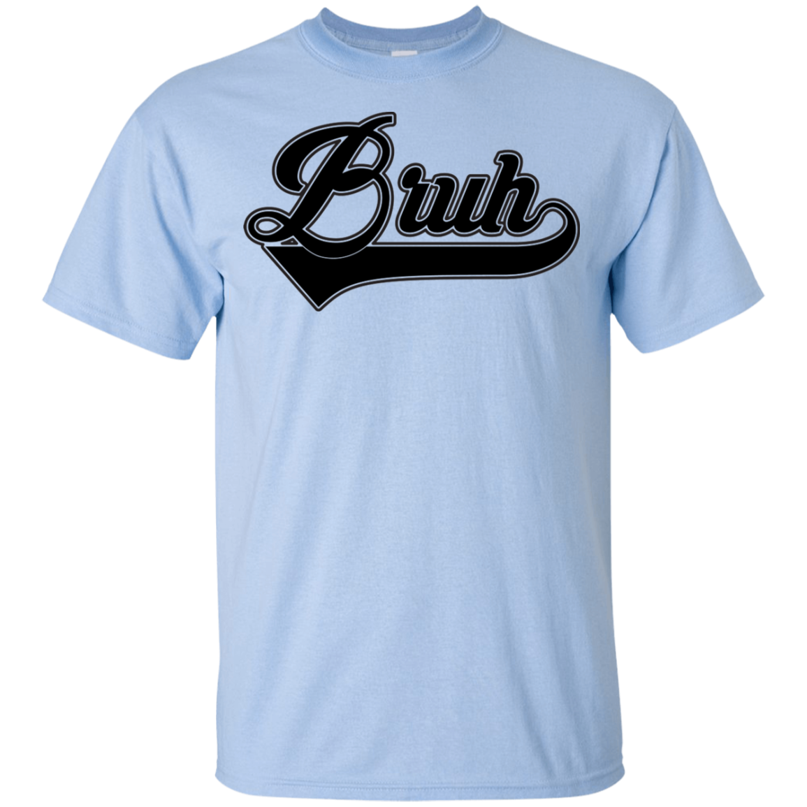 "BRUH" Youth Ultra Cotton T-Shirt in black print