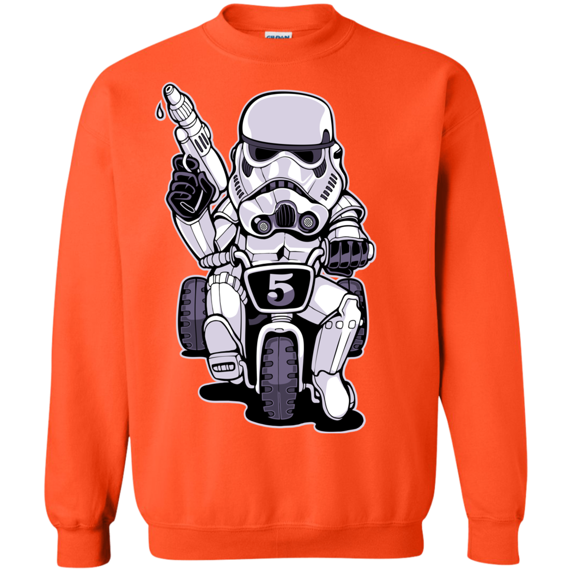 "TOOPER ON A BIKE" Crewneck Pullover Sweatshirt  8 oz.