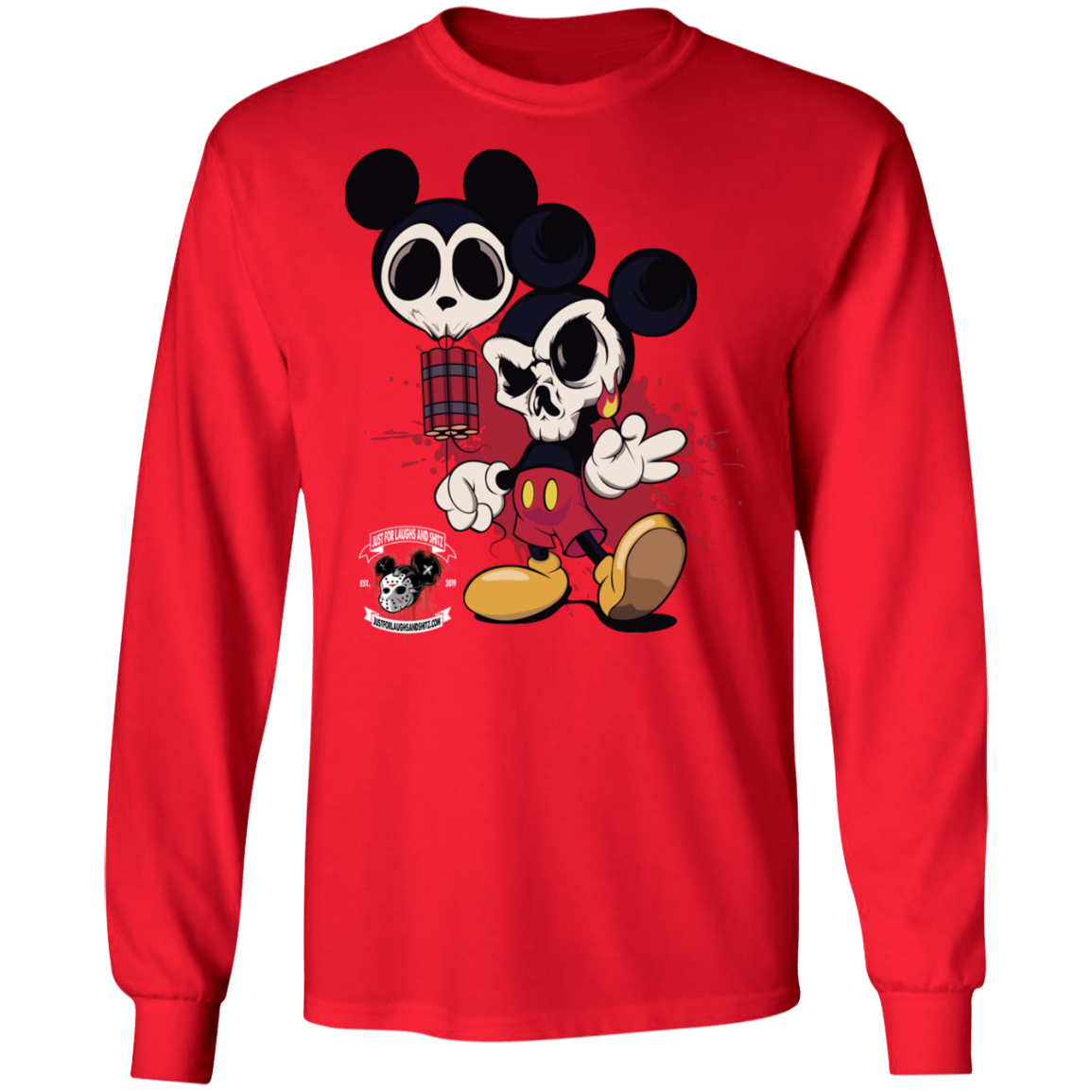 "MICKEY GO BOOM" LS Ultra Cotton T-Shirt