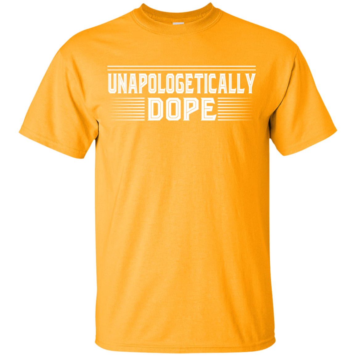 "UNAPOLOGETICALLY DOPE" Youth Ultra Cotton T-Shirt in white print