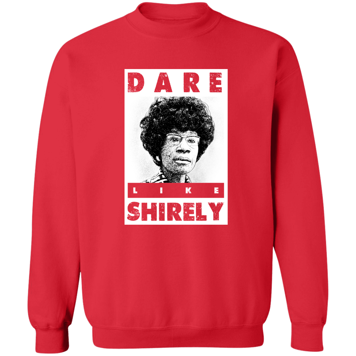 "LIKE SHIRELY" Crewneck Pullover Sweatshirt