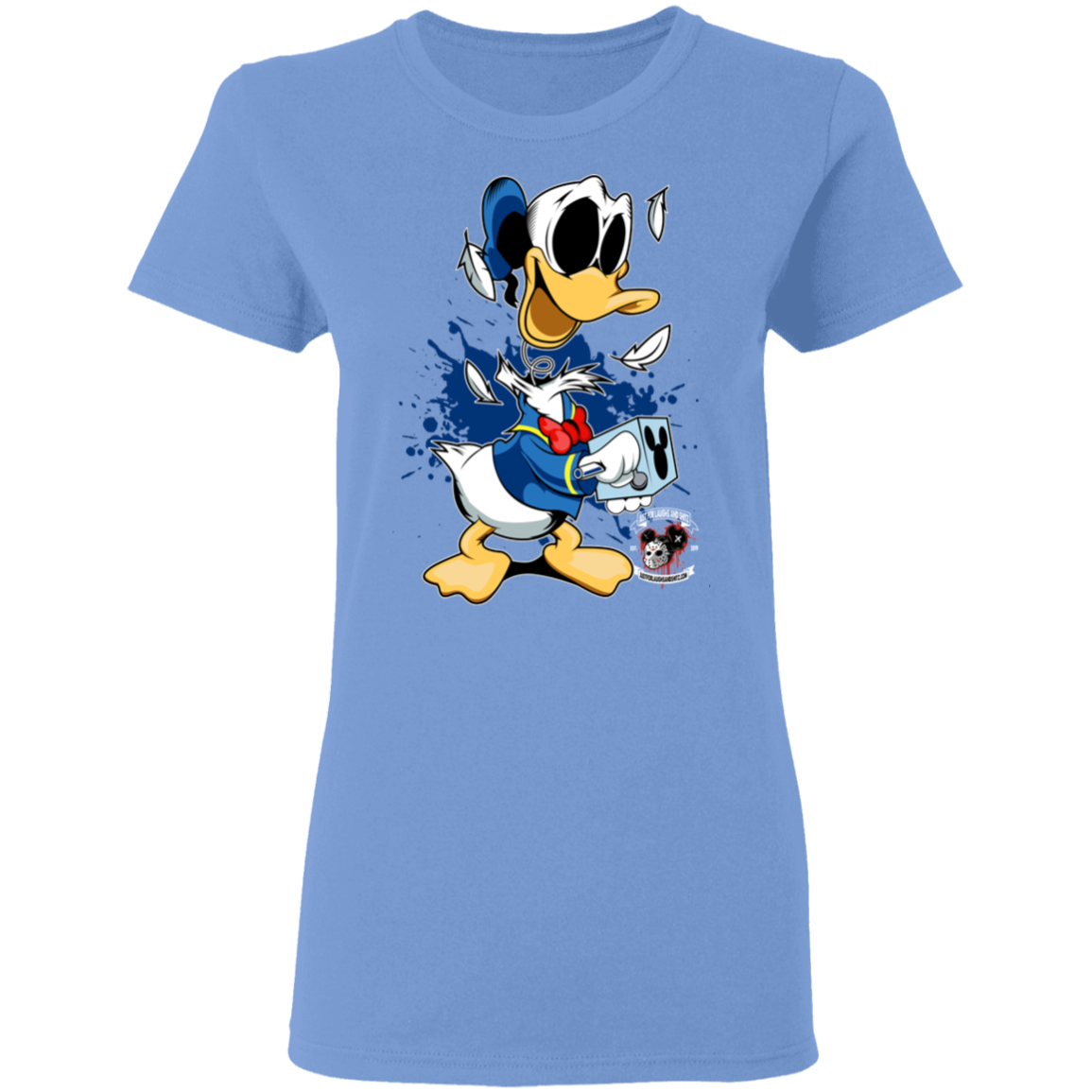 "DONALD IN A BOX" Ladies' 5.3 oz. T-Shirt