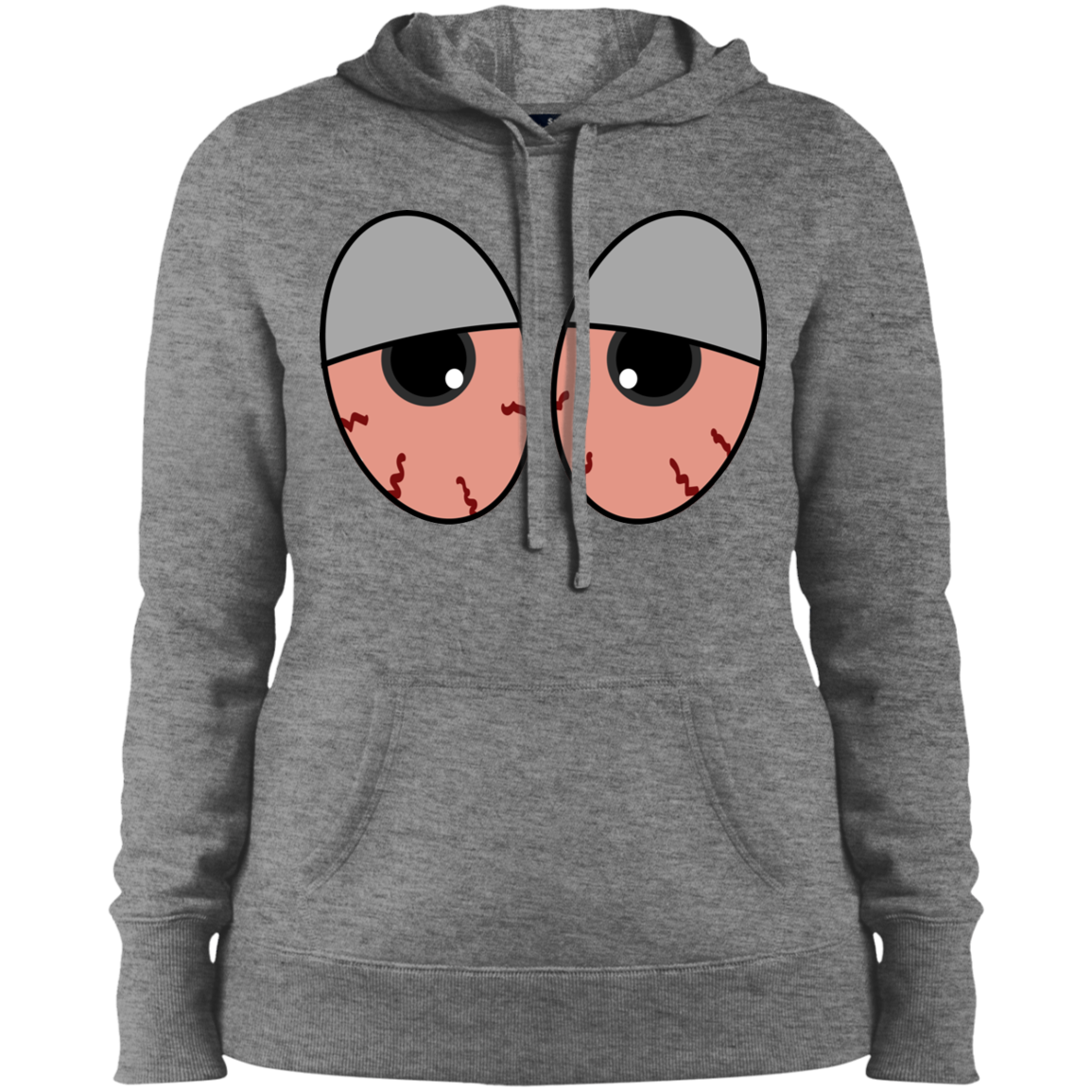 "RED EYES" Ladies' Pullover Hooded Sweatshirt