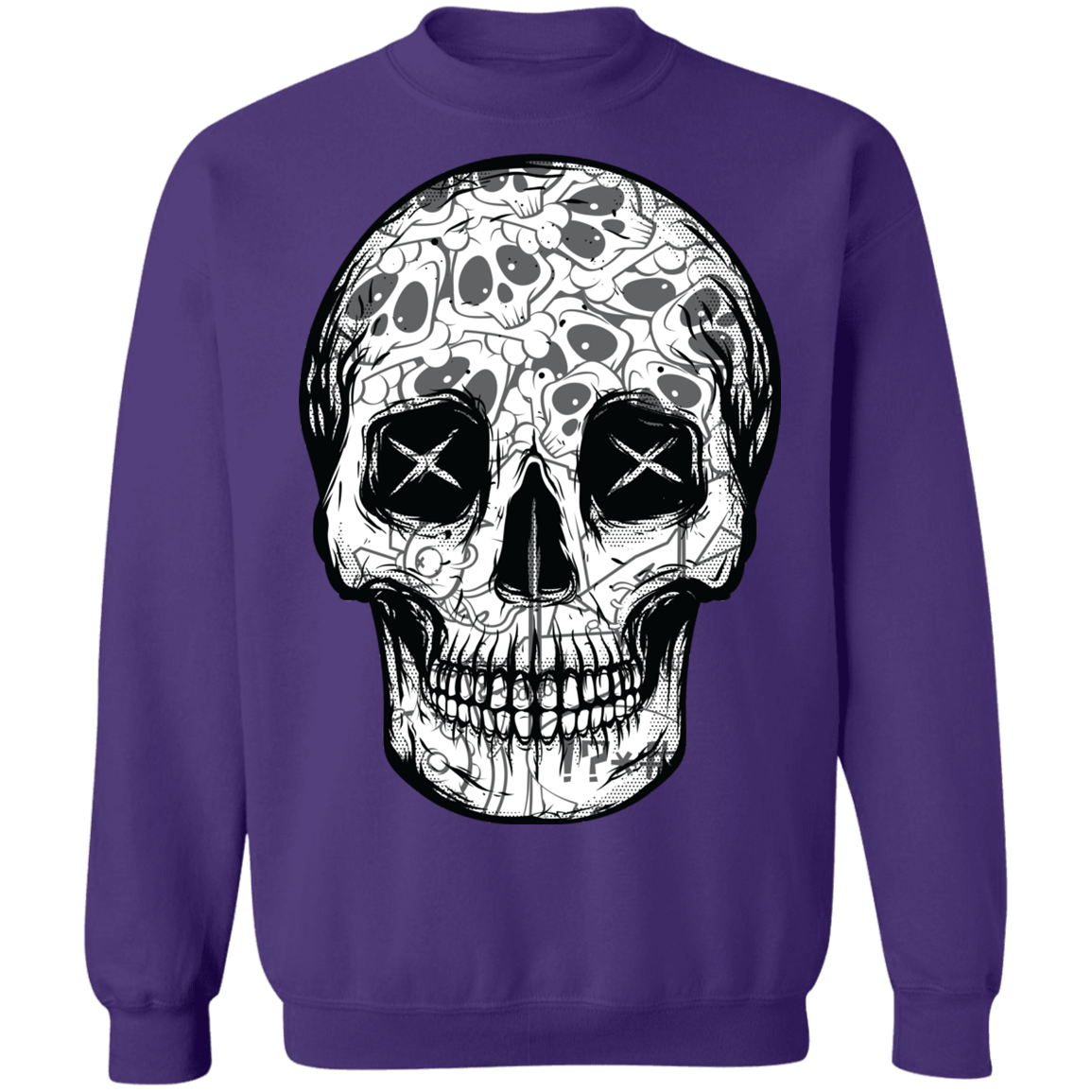 "SKULL HEADS" Crewneck Pullover Sweatshirt  8 oz.