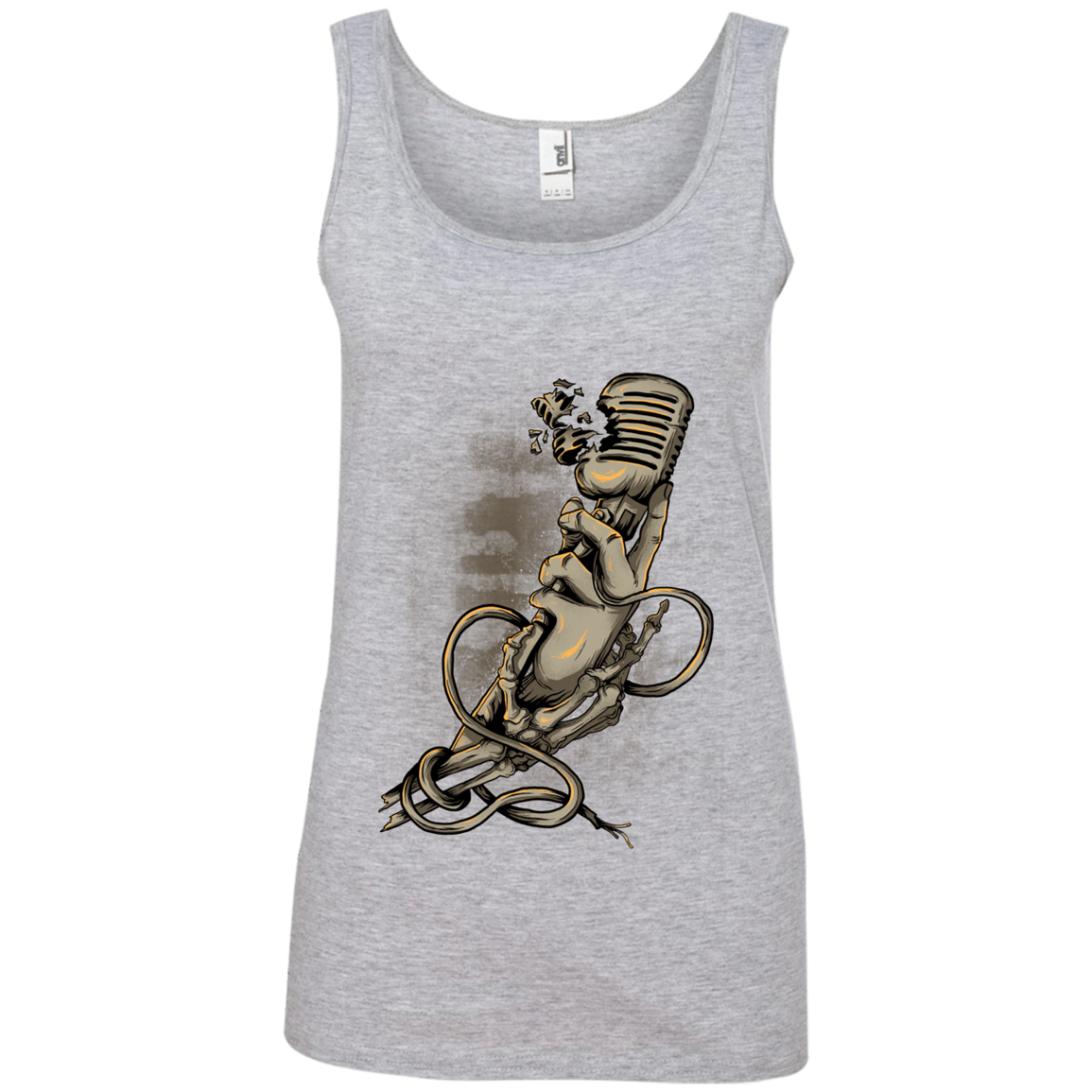 "MICROPHONE FIEND" Ladies' 100% Ringspun Cotton Tank Top