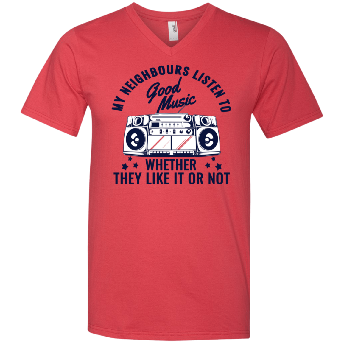 "THEY LIKE IT OR NOT" Men's Printed V-Neck T-Shirt