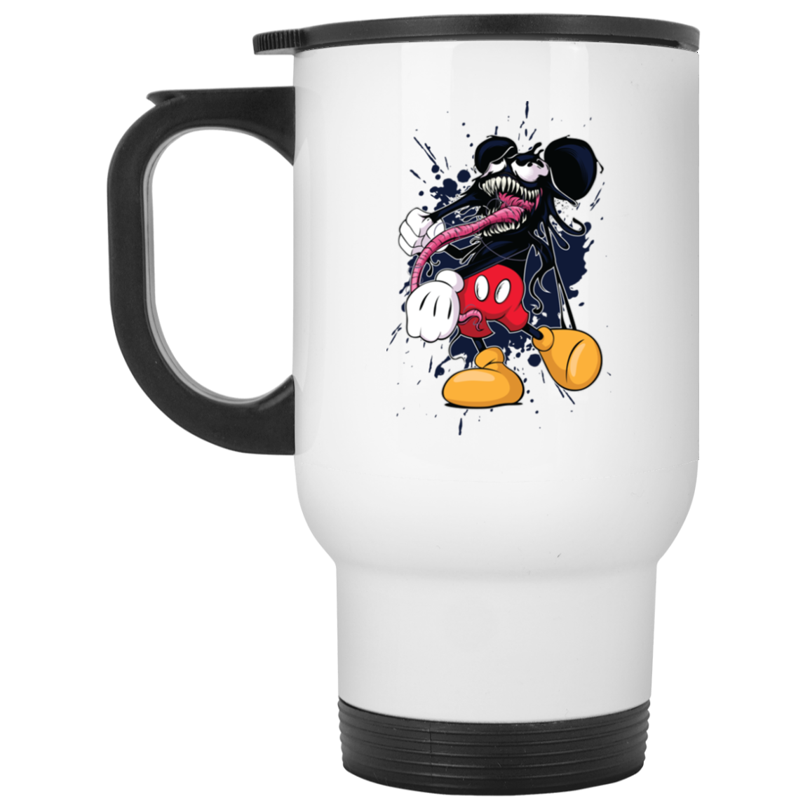 "VENOM MOUSE" White Travel Mug