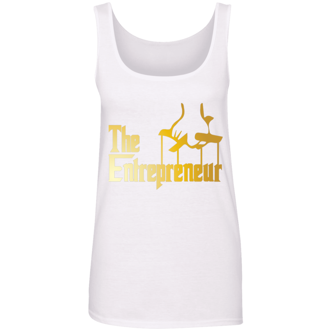 "HANDS OF AN ENTREPRENEUR" Ladies' 100% Ringspun Cotton Tank Top