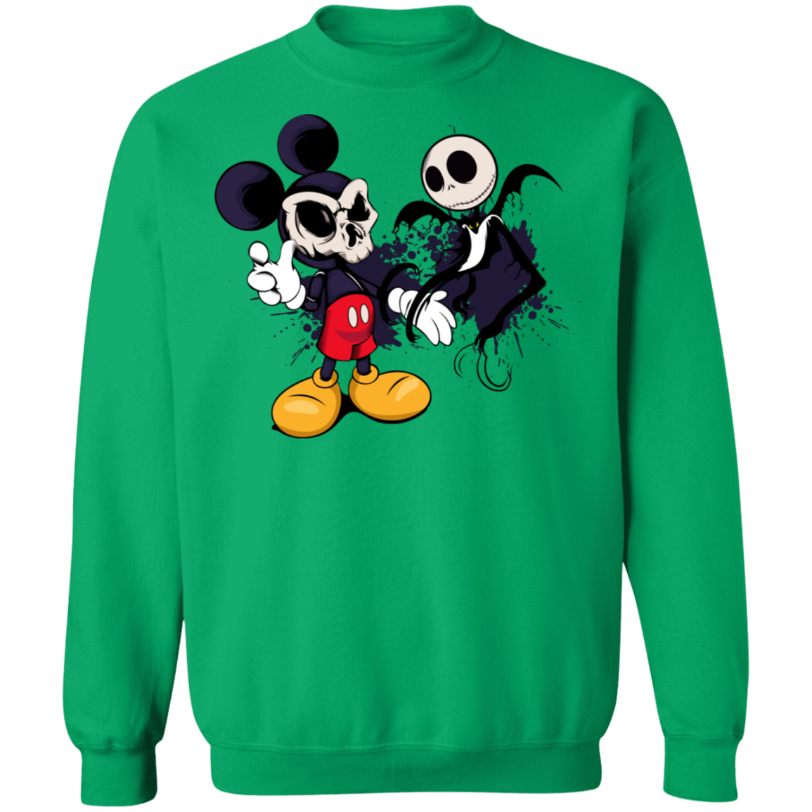 "NIGHTMARE MICKEY" Crewneck Pullover Sweatshirt  8 oz.