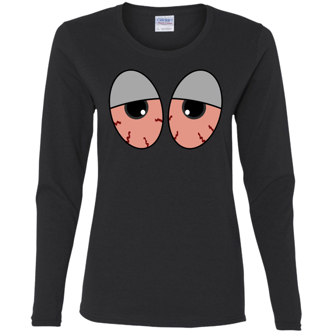 "RED EYES" Ladies' Cotton LS T-Shirt