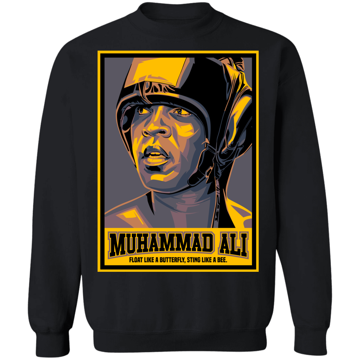 "FLOAT LIKE A BUTTERFLY" Crewneck Pullover Sweatshirt  8 oz.