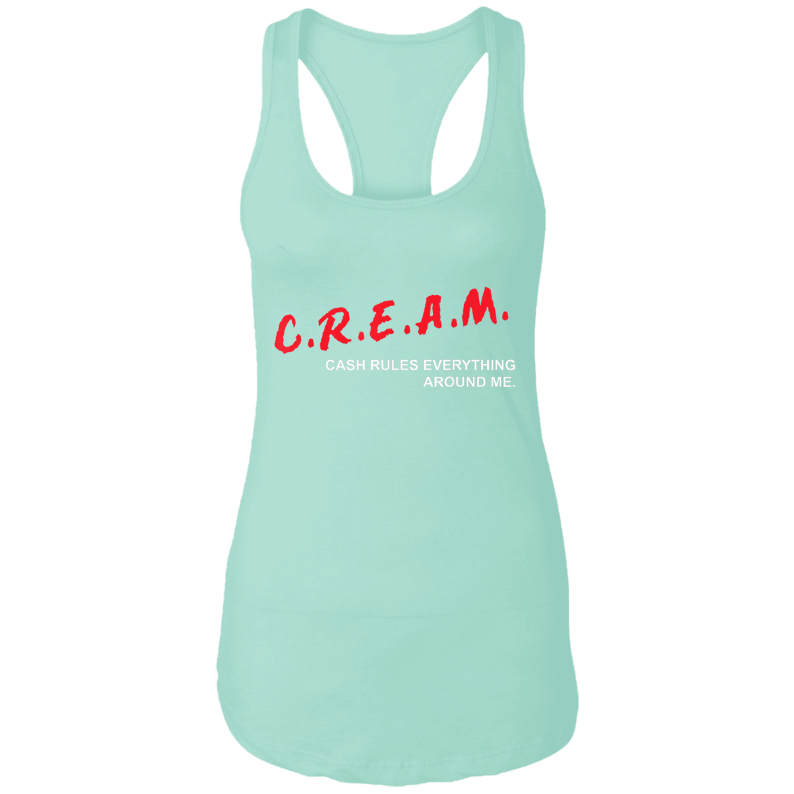 "CREAM" Ladies Ideal Racerback Tank