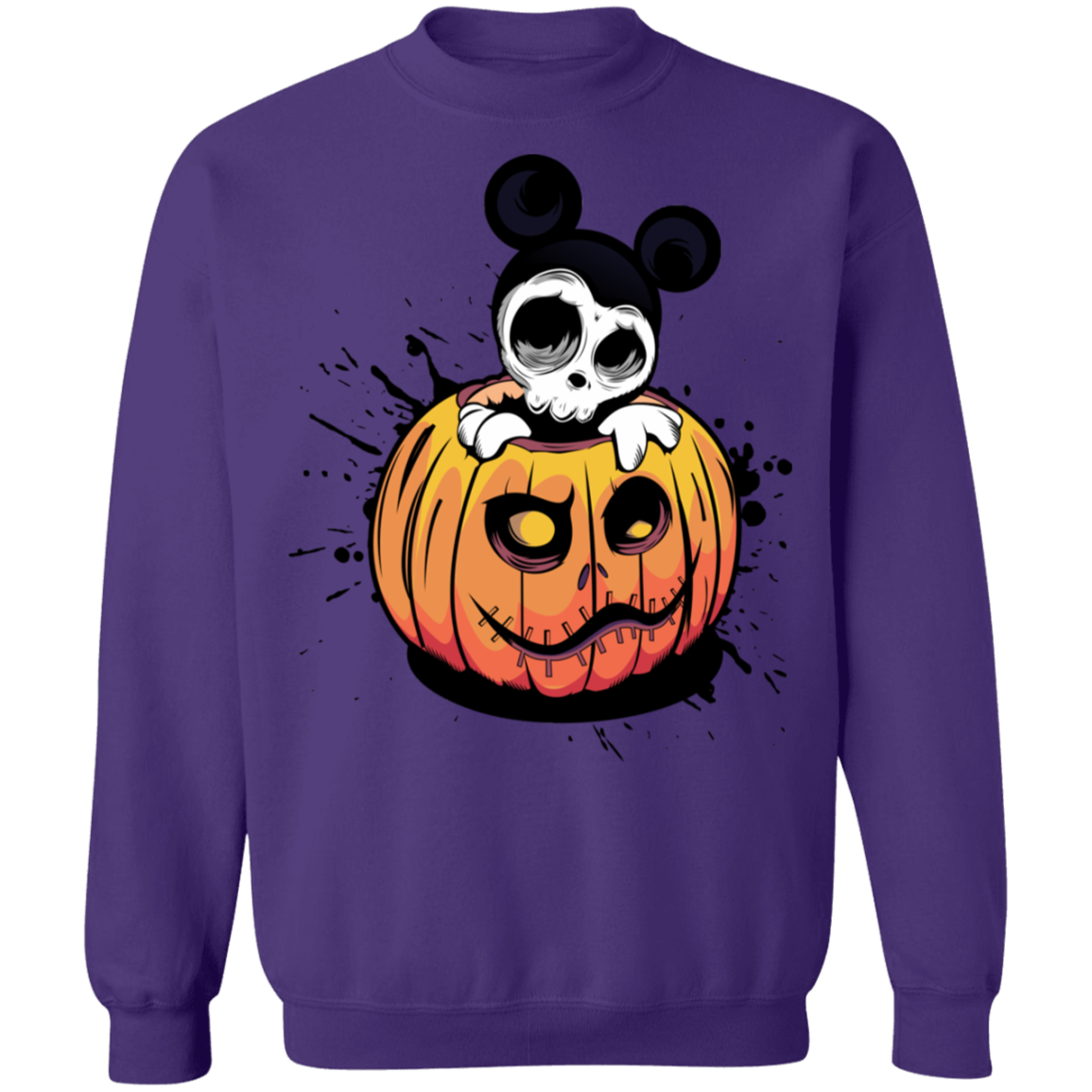 "HALLOWEEN MICKEY" Crewneck Pullover Sweatshirt  8 oz.