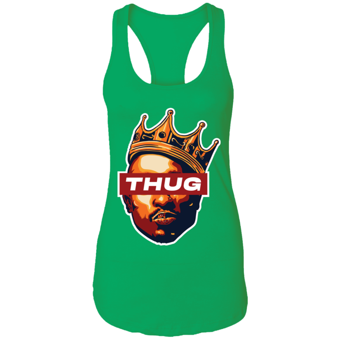 "THUG" Ladies Ideal Racerback Tank