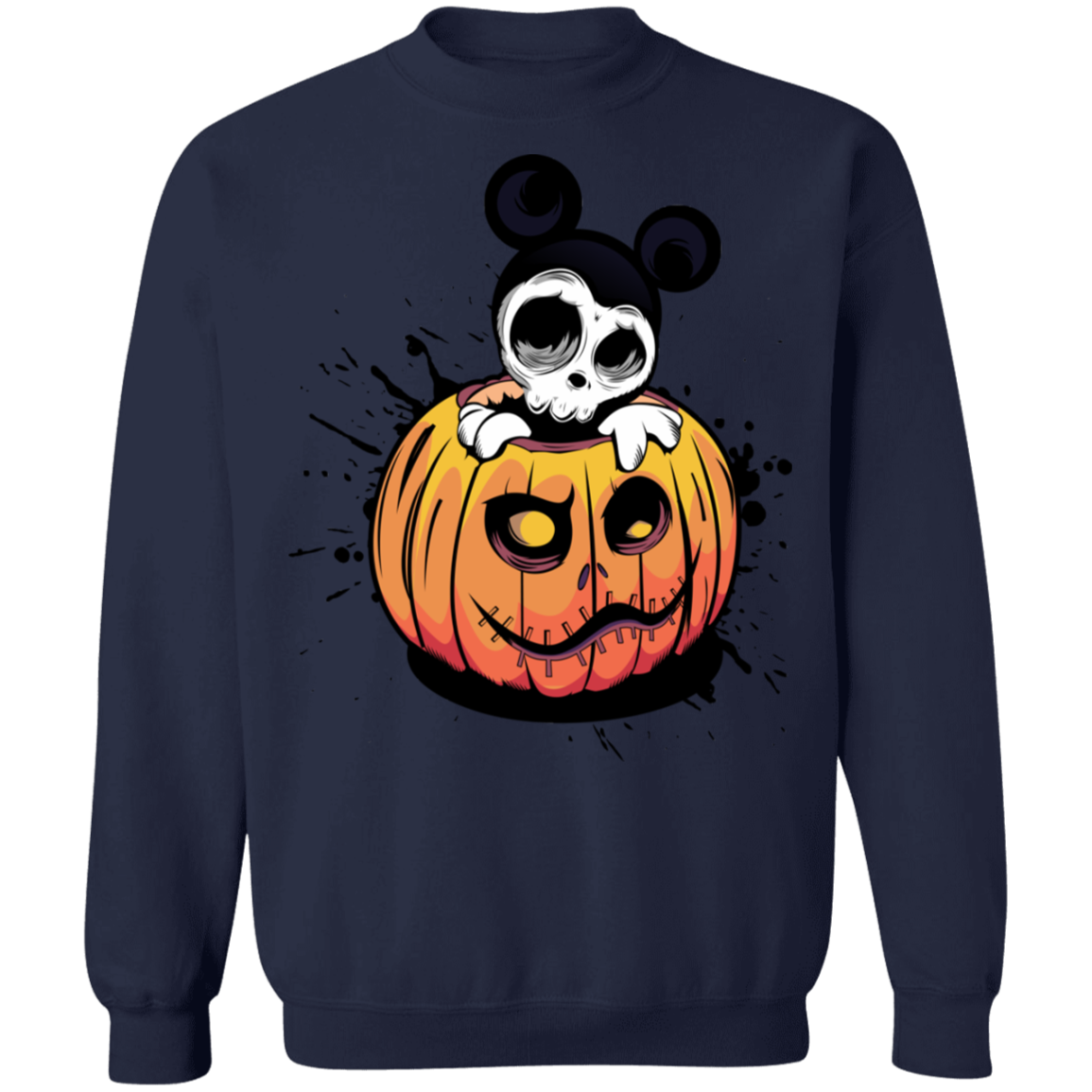 "HALLOWEEN MICKEY" Crewneck Pullover Sweatshirt  8 oz.