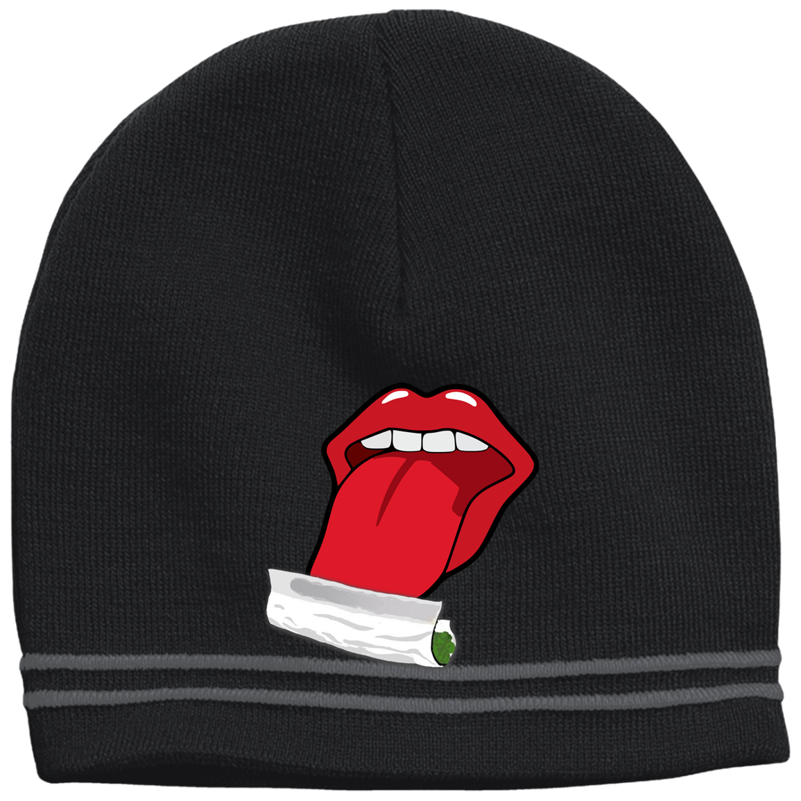 "ROLLING JOINT" Colorblock beanie