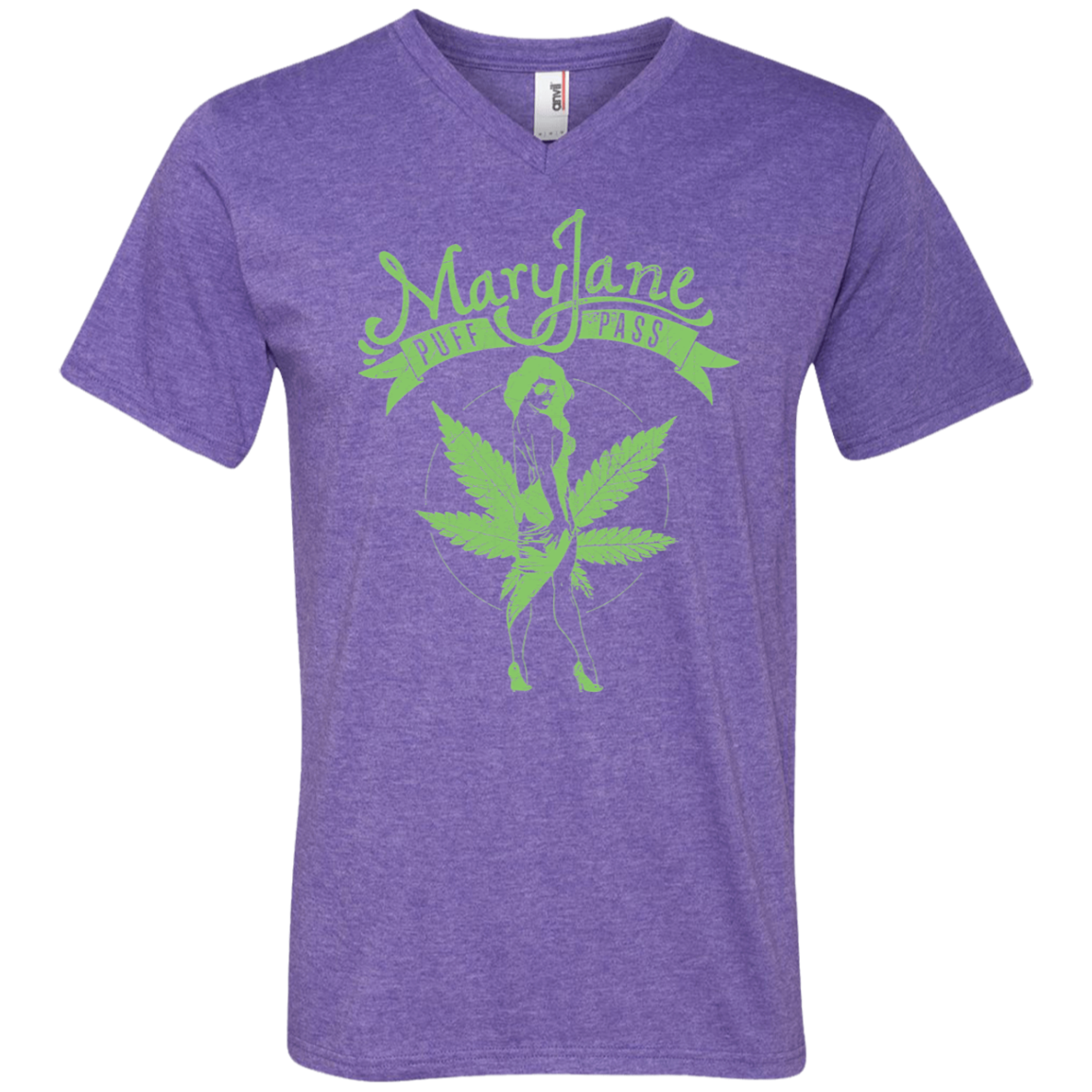 "MARY JANE" Men's Printed V-Neck T-Shirt