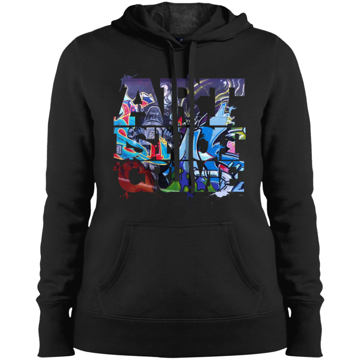 "NOT A CRIME" Ladies' Pullover Hooded Sweatshirt