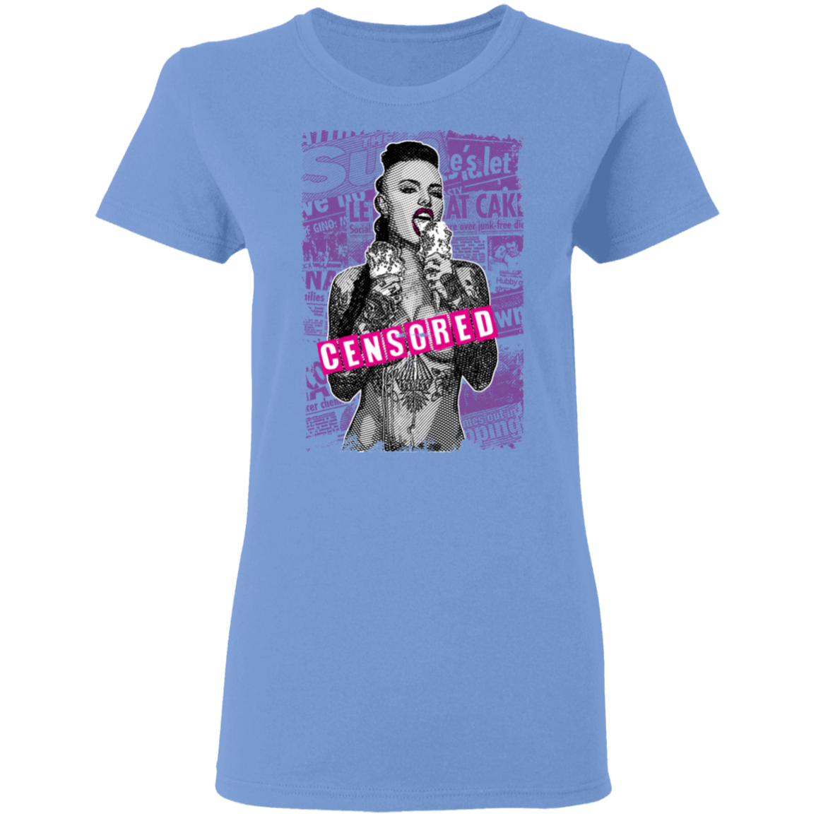 "CENSORED" Ladies' 5.3 oz. T-Shirt