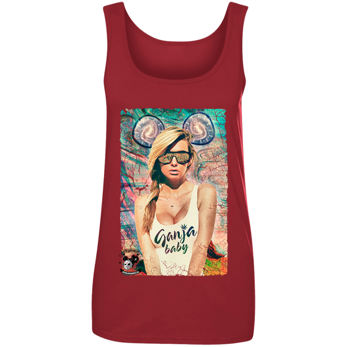 "GANJA BABY" Ladies' 100% Ringspun Cotton Tank Top