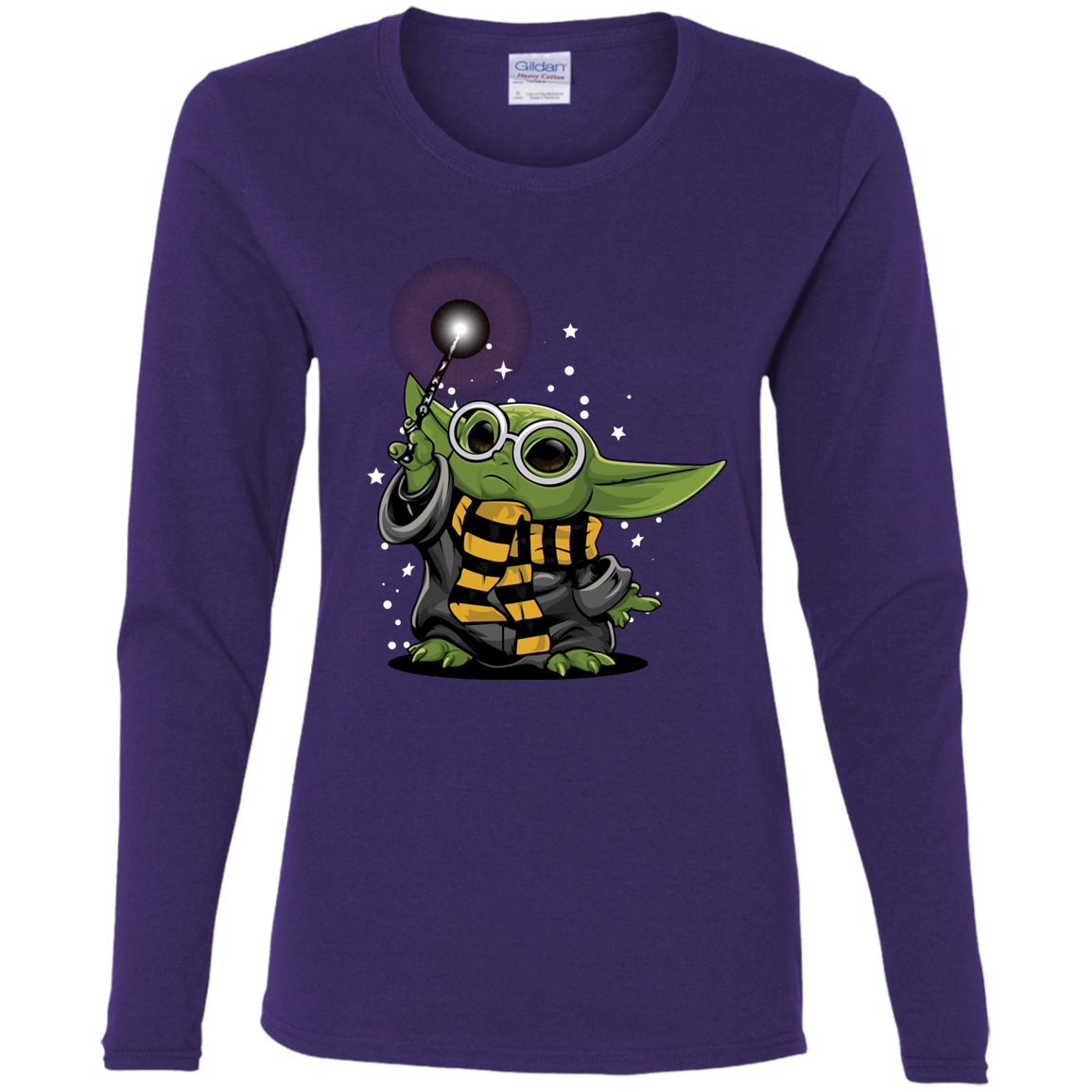 "YODA POTTER" Ladies' Cotton LS T-Shirt