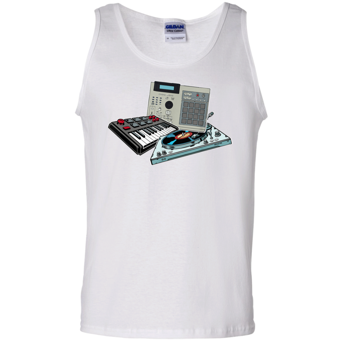 "DRUM MACHINE" 100% Cotton Tank Top