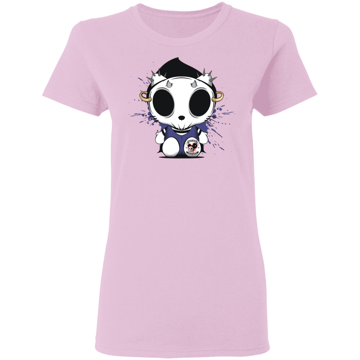 "KITTY SKULL" Ladies' 5.3 oz. T-Shirt