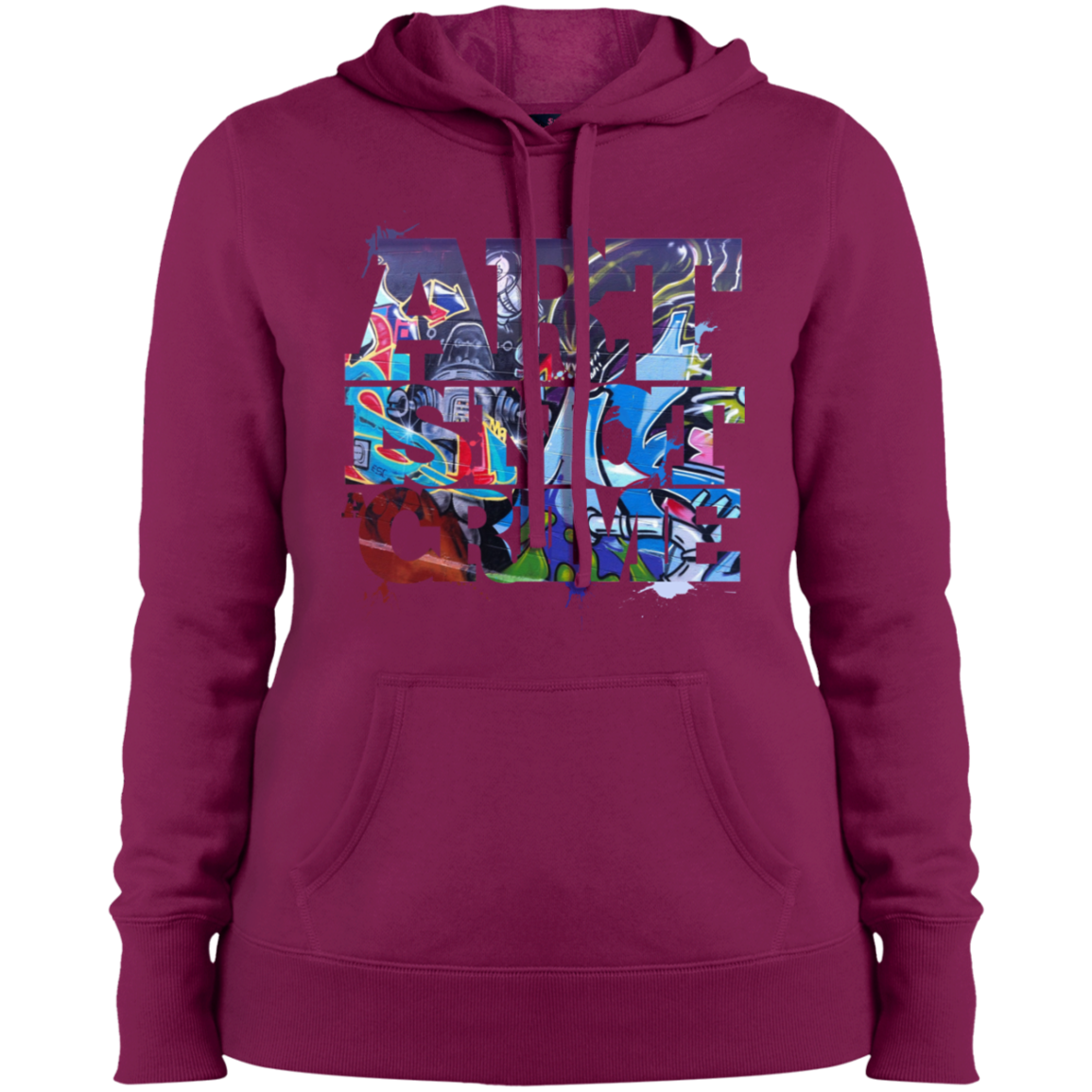 "NOT A CRIME" Ladies' Pullover Hooded Sweatshirt