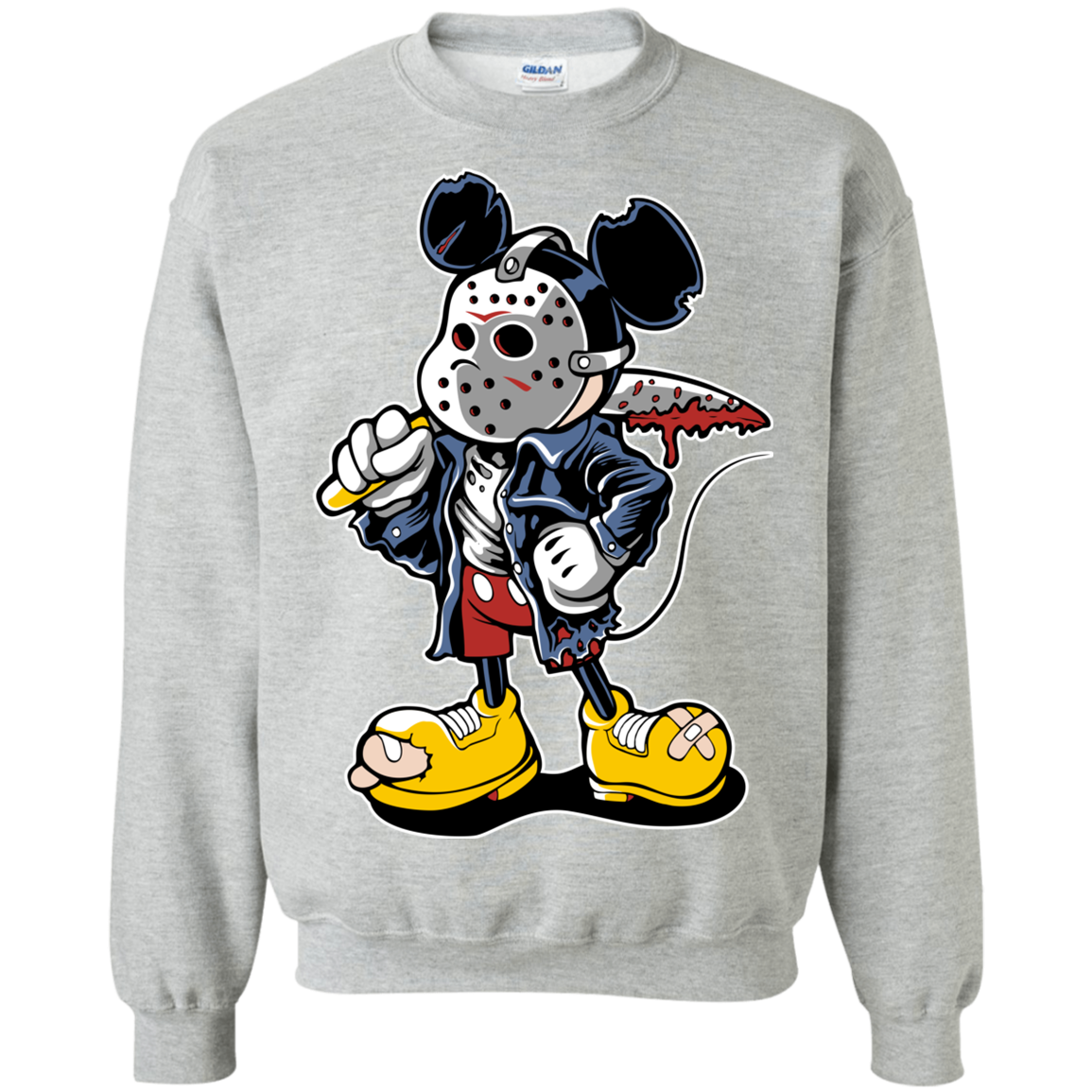 "MANIAC MICKY Crewneck Pullover Sweatshirt  8 oz.