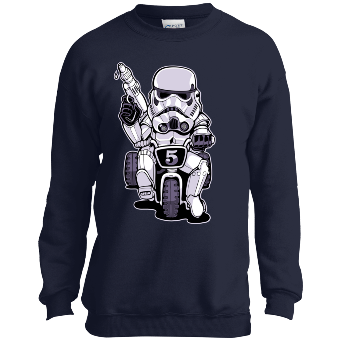 "TOOPER ON A BIKE" Youth Crewneck Sweatshirt