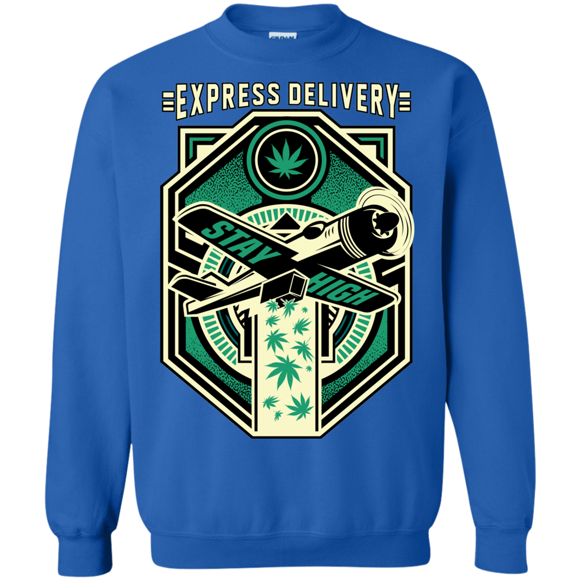 "EXPRESS DELIVERY" Crewneck Pullover Sweatshirt  8 oz.