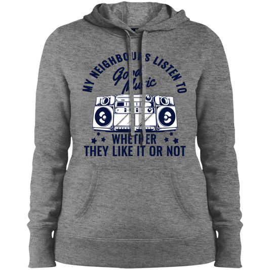 "THEY LIKE IT OR NOT" Ladies' Pullover Hooded Sweatshirt