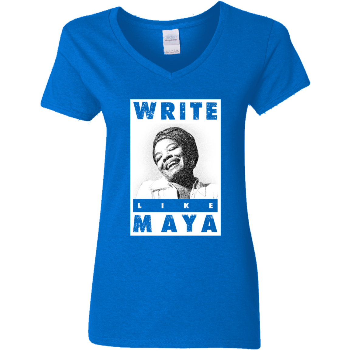 "LIKE MAYA" Ladies' 5.3 oz. V-Neck T-Shirt