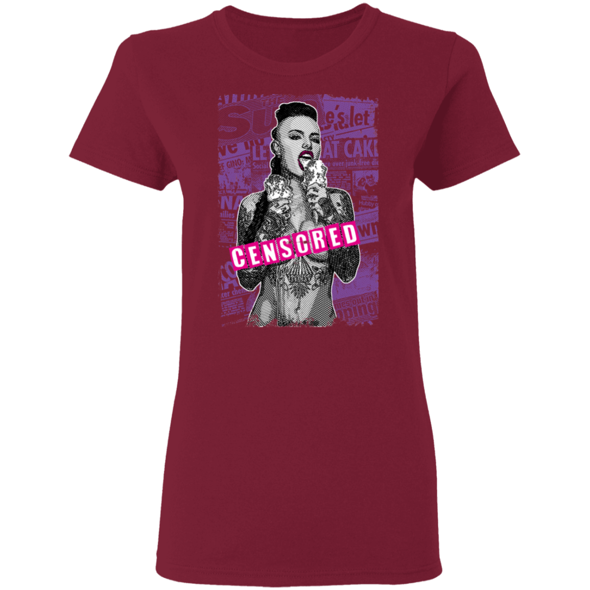 "CENSORED" Ladies' 5.3 oz. T-Shirt