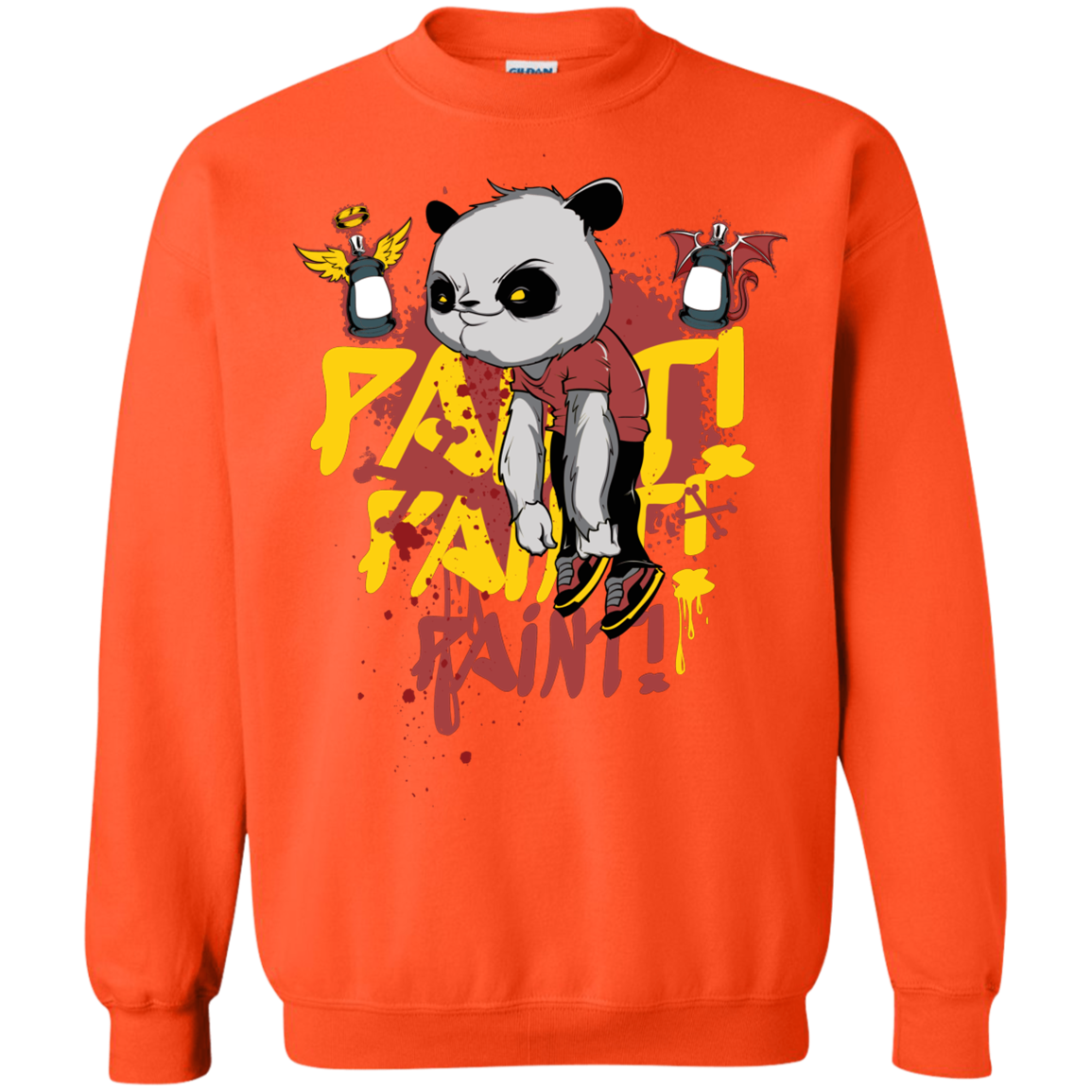 "PAINT PAINT PAINT" Crewneck Pullover Sweatshirt  8 oz.