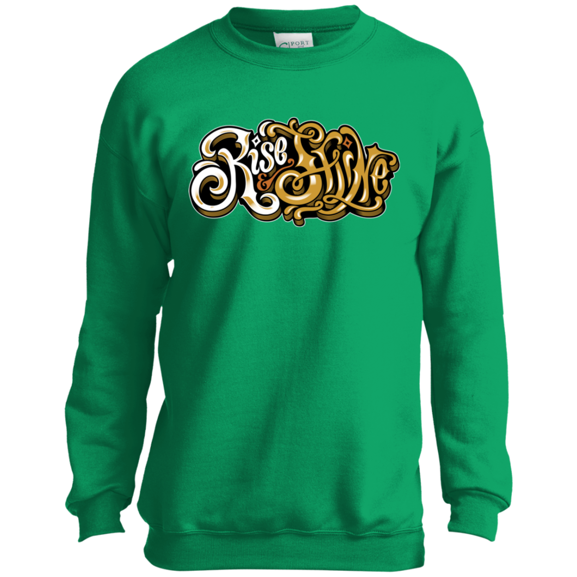 "RISE AND SHINE" Youth Crewneck Sweatshirt