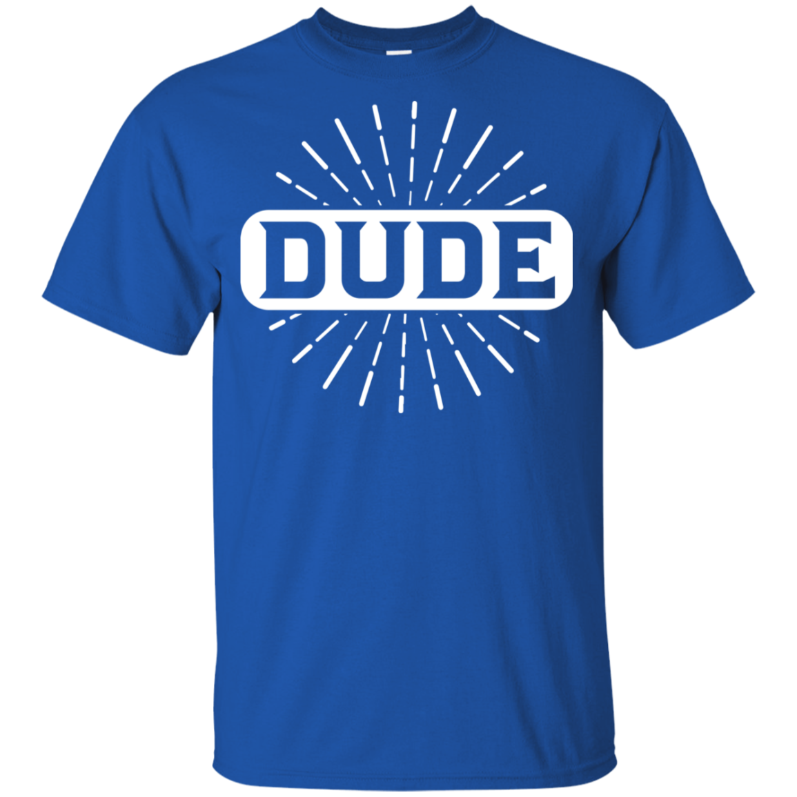 "DUDE" Youth Ultra Cotton T-Shirt in white print