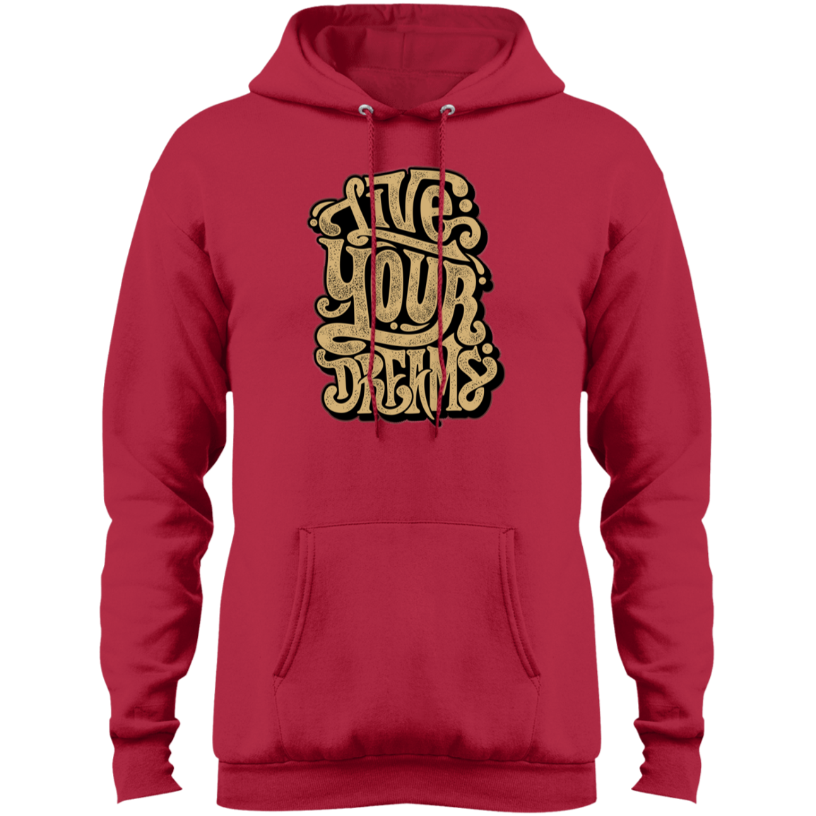 "LIVE YOUR DREAMS" Core Fleece Pullover Hoodie