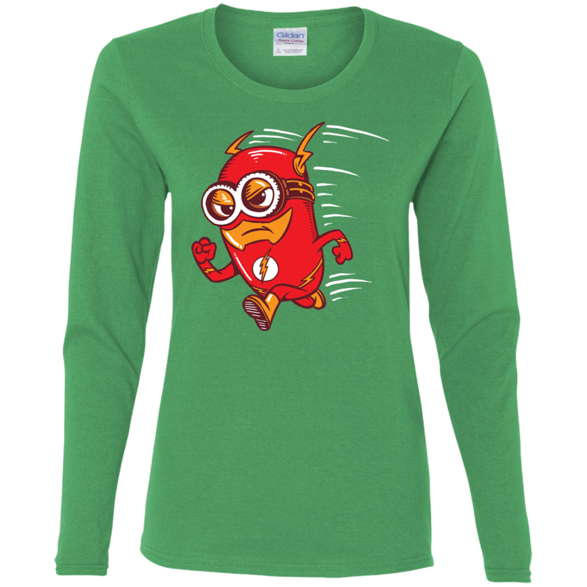 "FLASH MINION" Ladies' Cotton LS T-Shirt