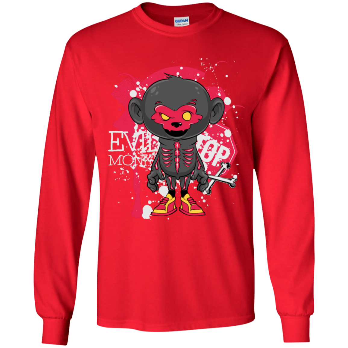 "EVIL MONKEY" Youth LS T-Shirt