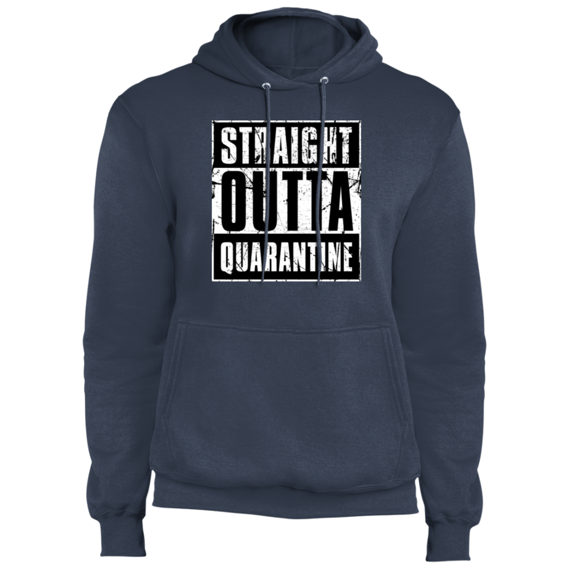 "QUARANTINE" Core Fleece Pullover Hoodie