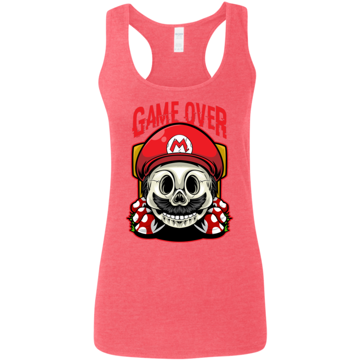 "GAME OVER" Ladies' Softstyle Racerback Tank